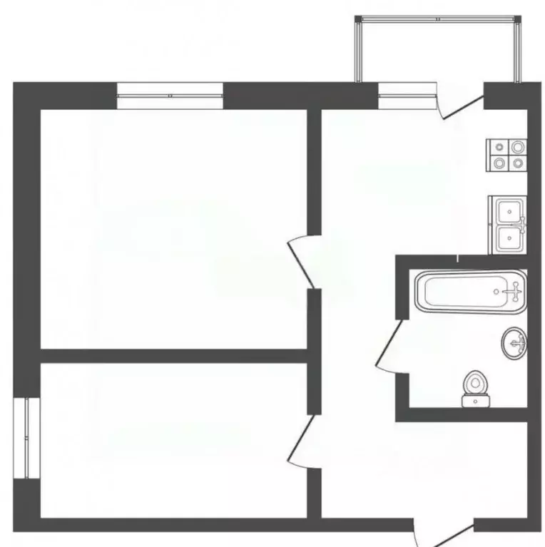 2-к кв. Москва Клязьминская ул., 4 (37.3 м) - Фото 2