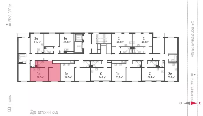 1-к квартира, 31 м - Фото 1