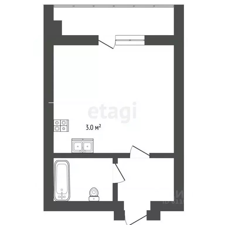 Студия Мордовия, Саранск просп. 60 лет Октября, 143 (24.3 м) - Фото 2
