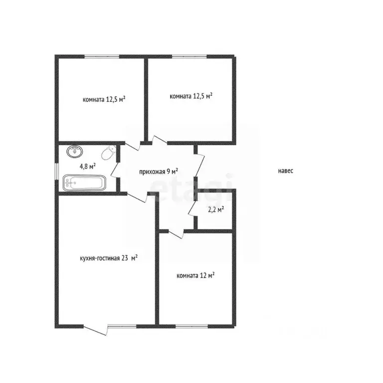 Таунхаус в Адыгея, Тахтамукайский район, Старобжегокайское с/пос, ... - Фото 2