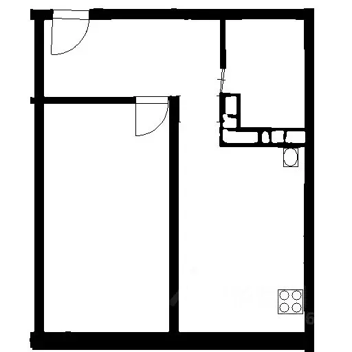 1-к кв. Краснодарский край, Новороссийск ул. Энгельса (38.0 м) - Фото 2