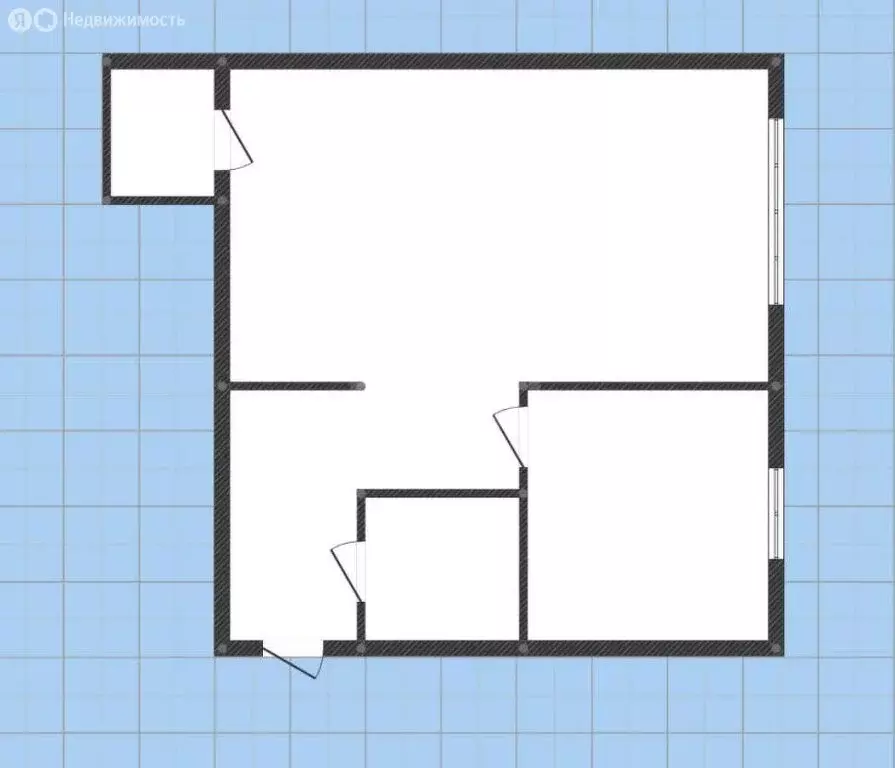 1-комнатная квартира: Губкин, Комсомольская улица, 43 (31.1 м) - Фото 0