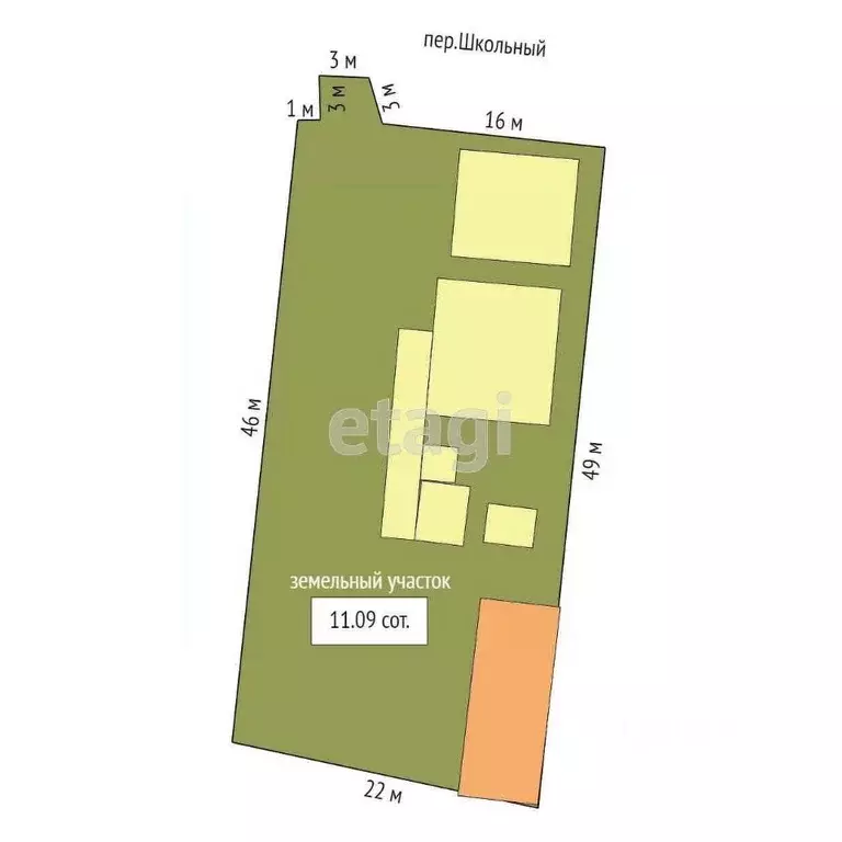 Дом в Крым, Сакский район, Митяевское с/пос, с. Листовое пер. Школьный ... - Фото 2