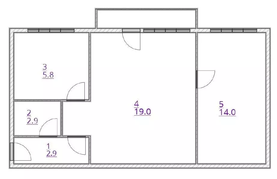 2-комнатная квартира: Уфа, улица Степана Халтурина, 36/1 (44.6 м) - Фото 1