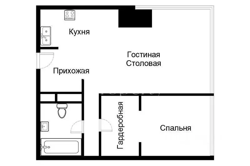 2-к кв. Москва 1-й Красногвардейский проезд, 22с1 (83.6 м) - Фото 1