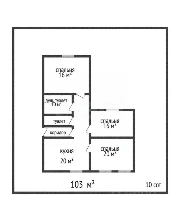 Дом в Белгородская область, Белгород пер. 4-й Новый, 21 (103 м) - Фото 2