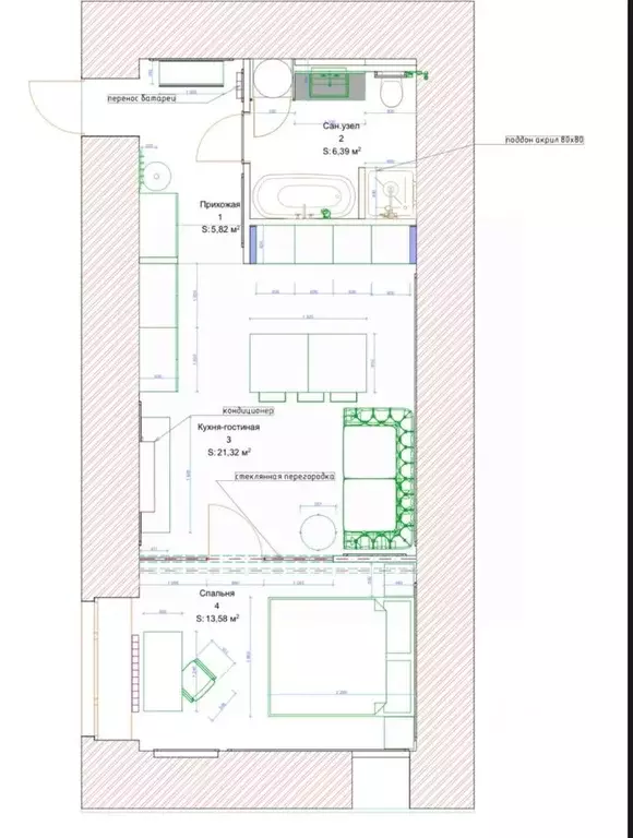 Студия Санкт-Петербург Невский просп., 40-42 (45.0 м) - Фото 2