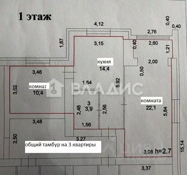2-к кв. Пензенская область, с. Бессоновка ул. Сиреневая, 61 (50.8 м) - Фото 2