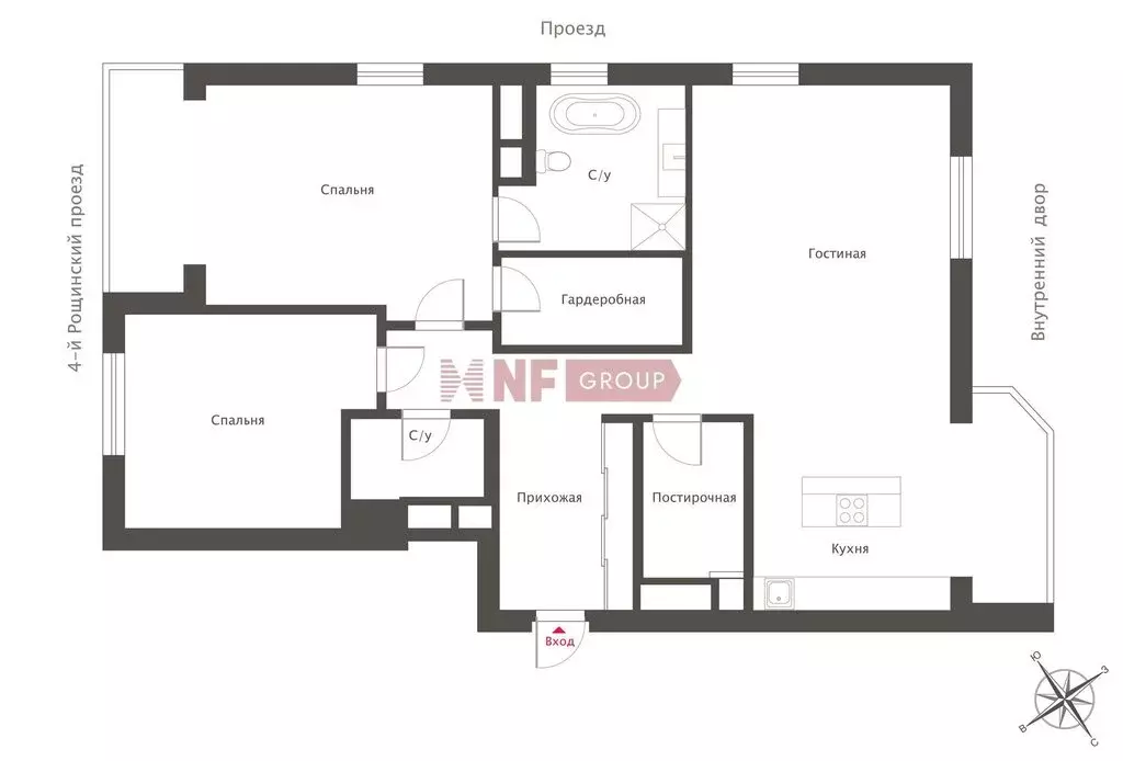 3-комнатная квартира: Москва, улица Серпуховский Вал, 21к1 (118.9 м) - Фото 2