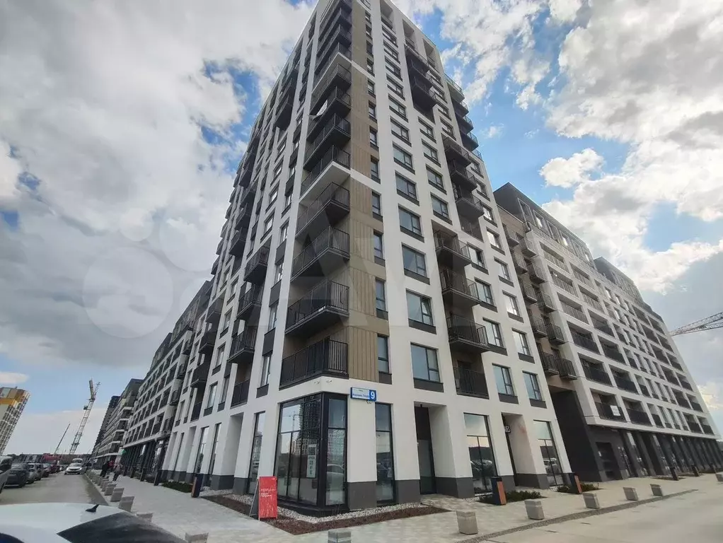 1-к. квартира, 39 м, 4/9 эт. - Фото 1