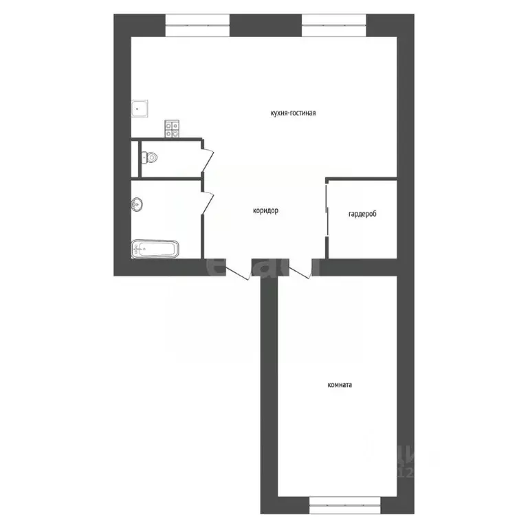 2-к кв. Воронежская область, Воронеж Московский просп., 3 (52.7 м) - Фото 1