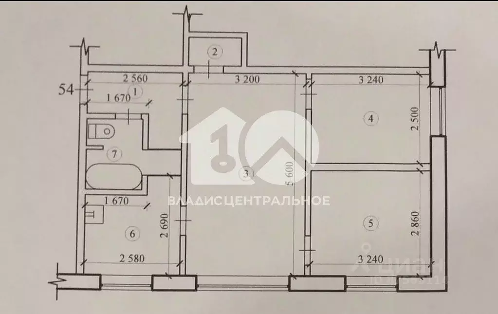 3-к кв. Новосибирская область, Мошково рп ул. Западная, 9 (50.9 м) - Фото 2