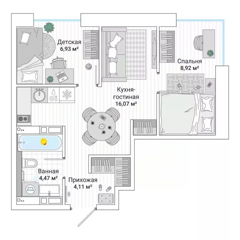 3-к кв. Приморский край, Владивосток ул. Нейбута (41.0 м) - Фото 1