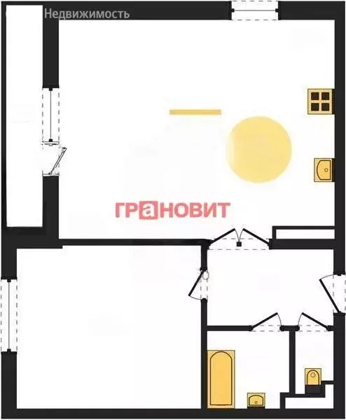 1-комнатная квартира: Новосибирск, Кировский район, Затулинский ... - Фото 0