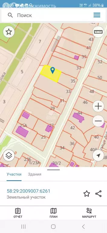 Участок в Пенза, улица Добролюбова, 35 (6.59 м) - Фото 1