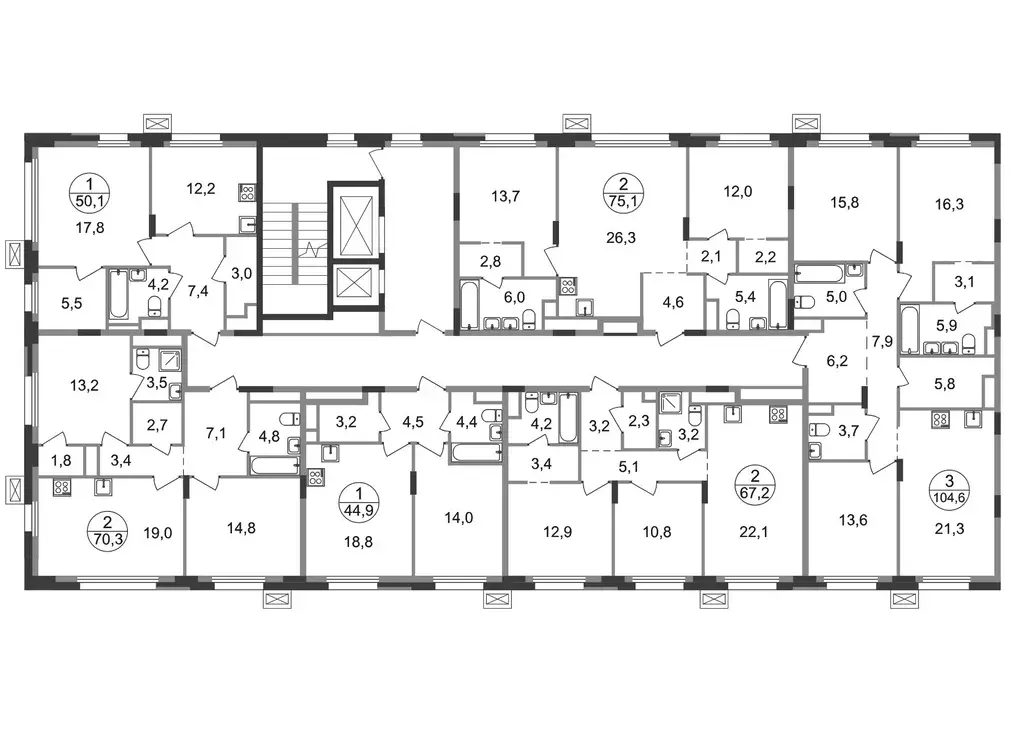 2-к кв. Московская область, Одинцовский городской округ, Заречье пгт ... - Фото 2