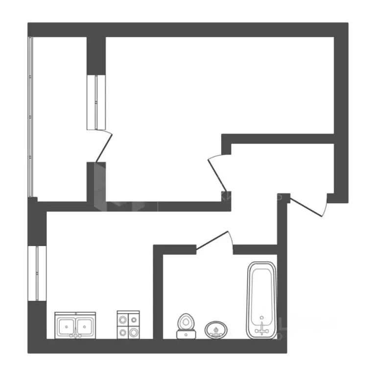1-к кв. Тюменская область, Тюмень Солнечный проезд, 22 (40.0 м) - Фото 2
