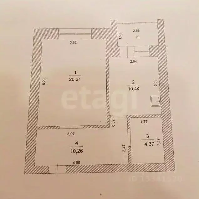 1-к кв. Ульяновская область, Ульяновск Железнодорожная ул., 45 (47.2 ... - Фото 1