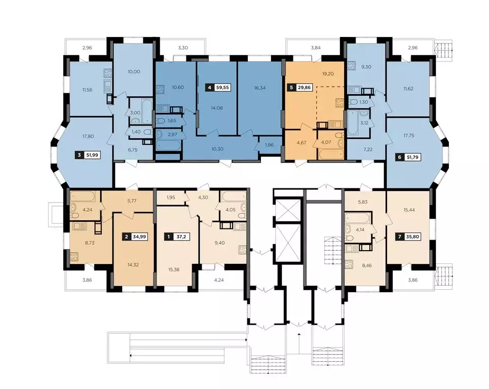 1-комнатная квартира: Обнинск, 11-й микрорайон (36.2 м) - Фото 1