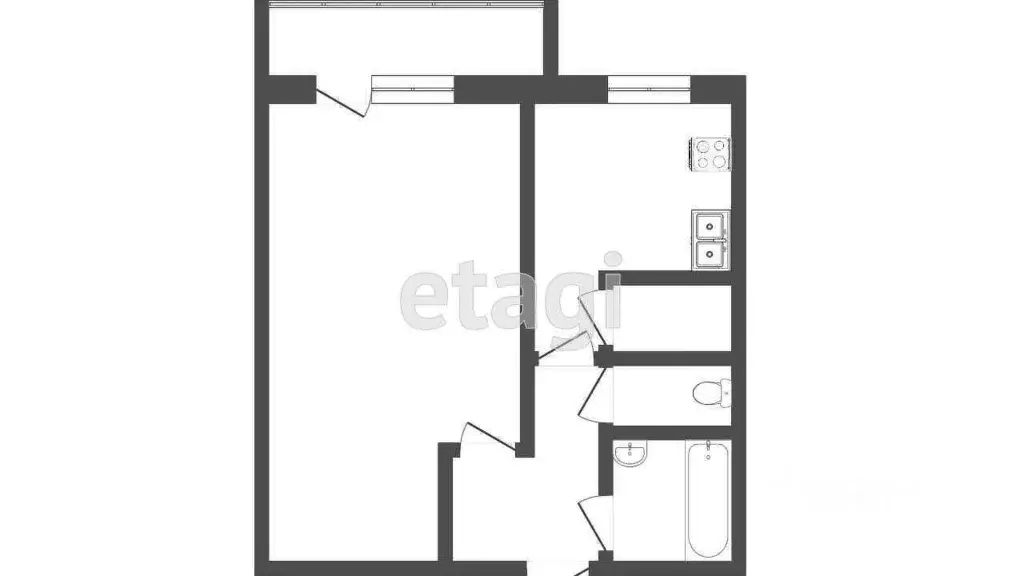 1-к кв. Тюменская область, Тюмень Тарманы мкр, ул. Игримская, 17 (35.5 ... - Фото 1