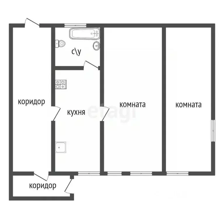 Дом в Тульская область, Воловский округ, д. Костомаровка 10 (51 м) - Фото 2