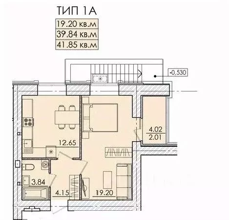 1-к кв. Пензенская область, Пенза ул. Герцена, с106 (41.85 м) - Фото 0