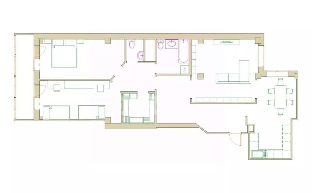 4-к кв. Башкортостан, Уфа ул. Заки Валиди, 58 (107.0 м) - Фото 2