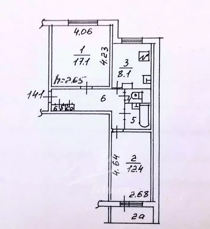 2-к кв. Москва Старобитцевская ул., 23К1 (51.5 м) - Фото 2