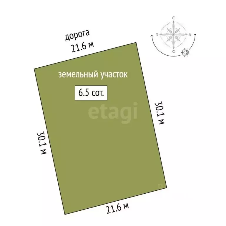 Участок в Ростовская область, Азовский район, Елизаветинское с/пос, ... - Фото 1