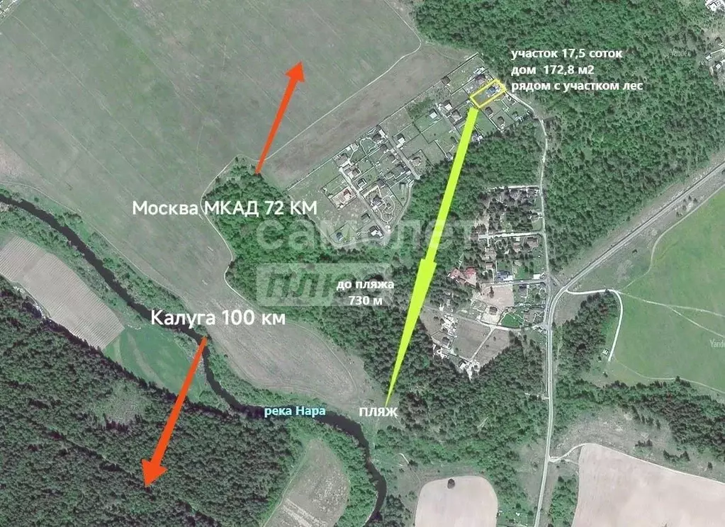 Дом в Калужская область, Жуковский район, д. Корсаково ул. Садовая, 25 ... - Фото 2