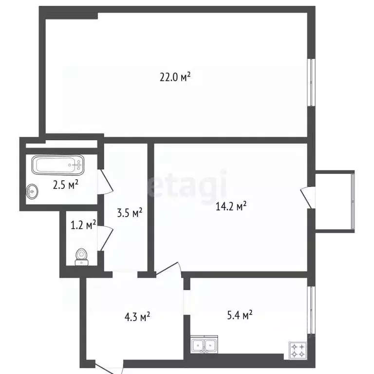 2-к кв. Санкт-Петербург Московский просп., 182 (53.1 м) - Фото 2