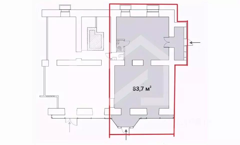 Помещение свободного назначения в Москва Брянская ул., 12 (84 м) - Фото 2