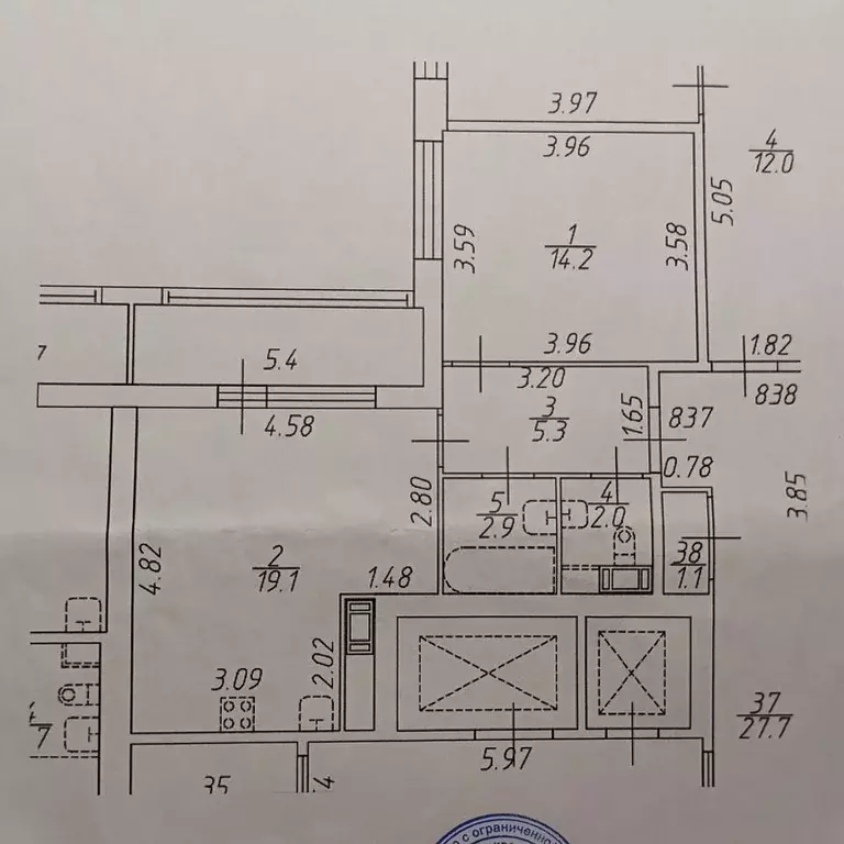 1-к кв. Санкт-Петербург просп. Обуховской обороны, 36 (49.0 м) - Фото 1