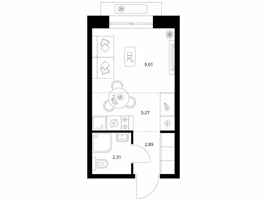 Квартира-студия: Улан-Удэ, Советская улица, 9 (19.48 м) - Фото 1
