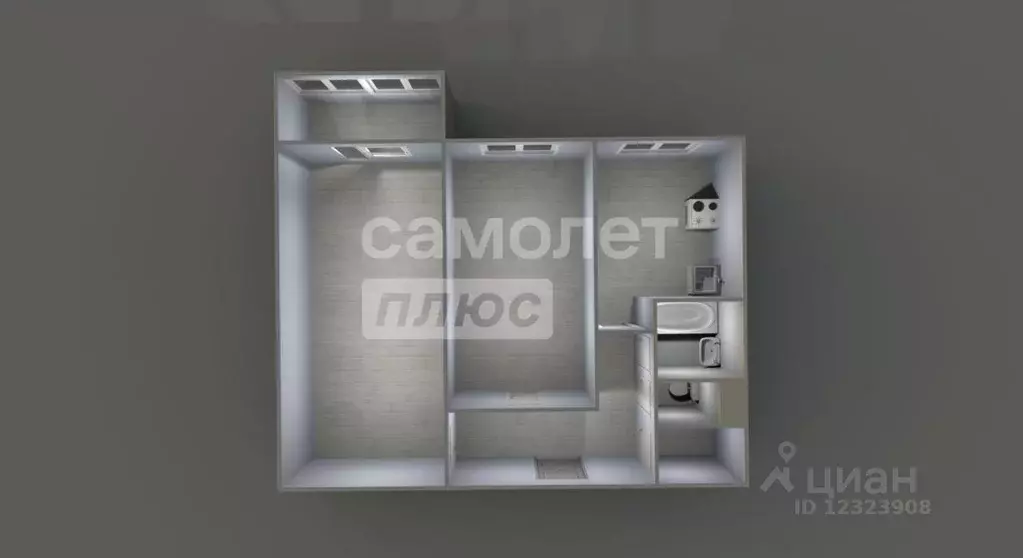 Квартира, 2 комнаты, 43.9 м - Фото 1