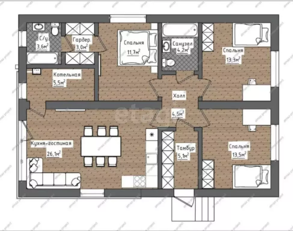 Дом в деревня Медвенка, коттеджный посёлок Ивановка, 3-й Богородицкий ... - Фото 1