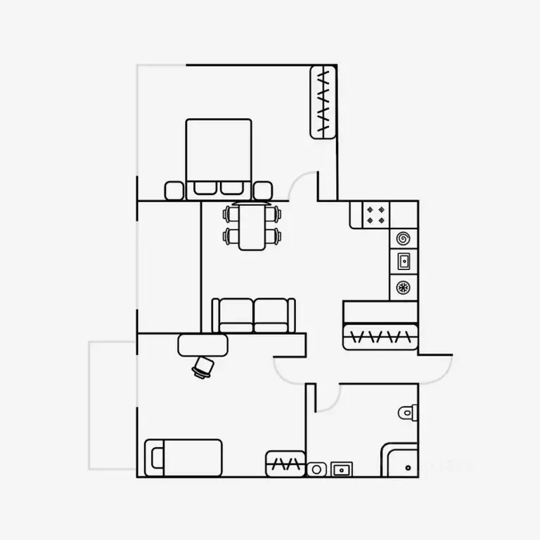 3-к кв. Свердловская область, Екатеринбург ул. Шаумяна, 24 (55.0 м) - Фото 1