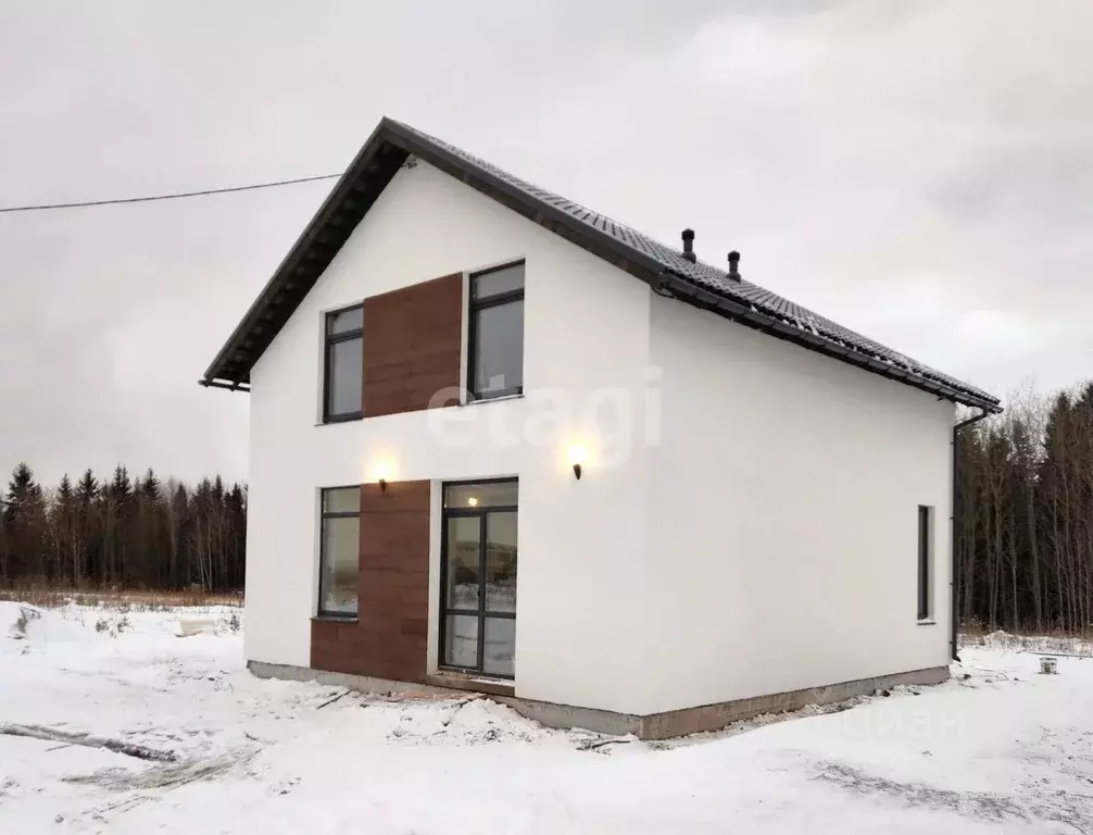 Дом в Пермский край, д. Мокино ул. Запольская, 55 (130 м) - Фото 1