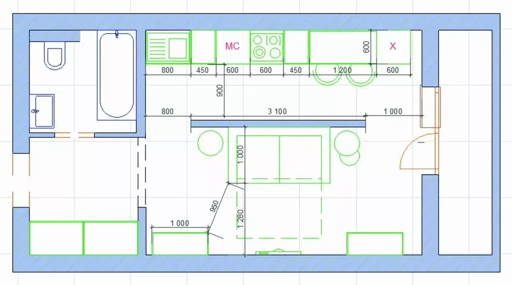 Студия Ленинградская область, Мурино Всеволожский район, аллея ... - Фото 1