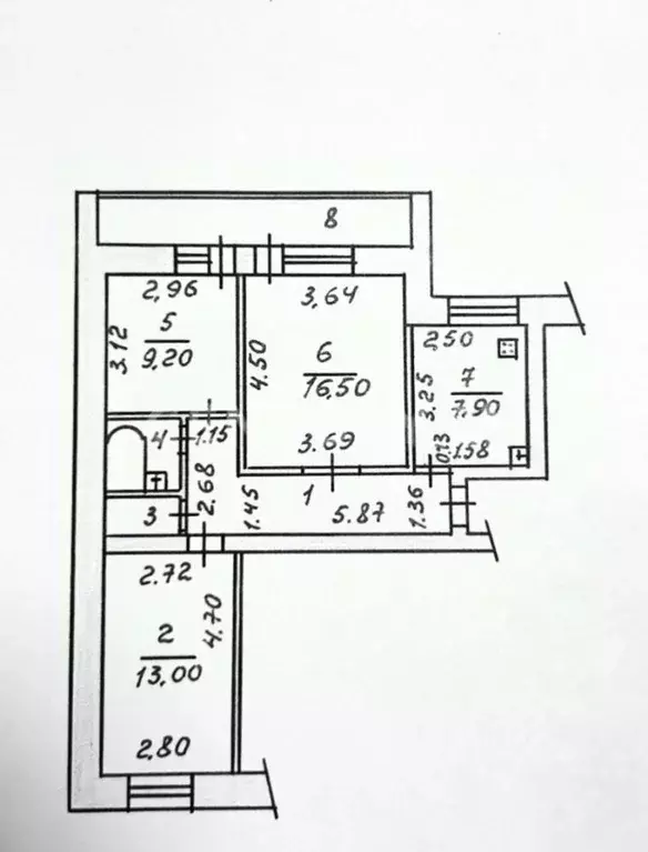 3-к кв. Чувашия, Чебоксары ул. Афанасьева, 12 (64.1 м) - Фото 1