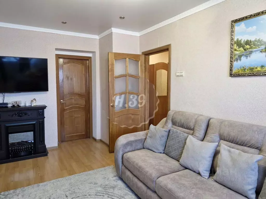 2-к кв. Калининградская область, Правдинск Комсомольская ул., 1 (43.6 ... - Фото 1