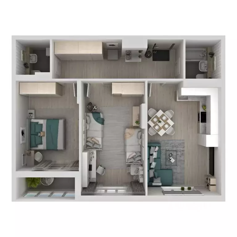 2-к кв. Самарская область, Самара Южное ш., 13 (71.25 м) - Фото 1