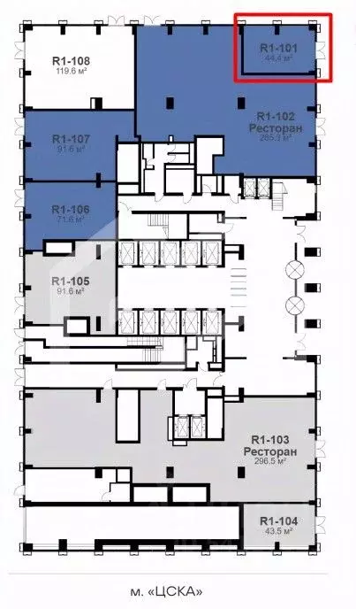 Торговая площадь в Москва Ходынский бул., 6/2 (45 м) - Фото 2