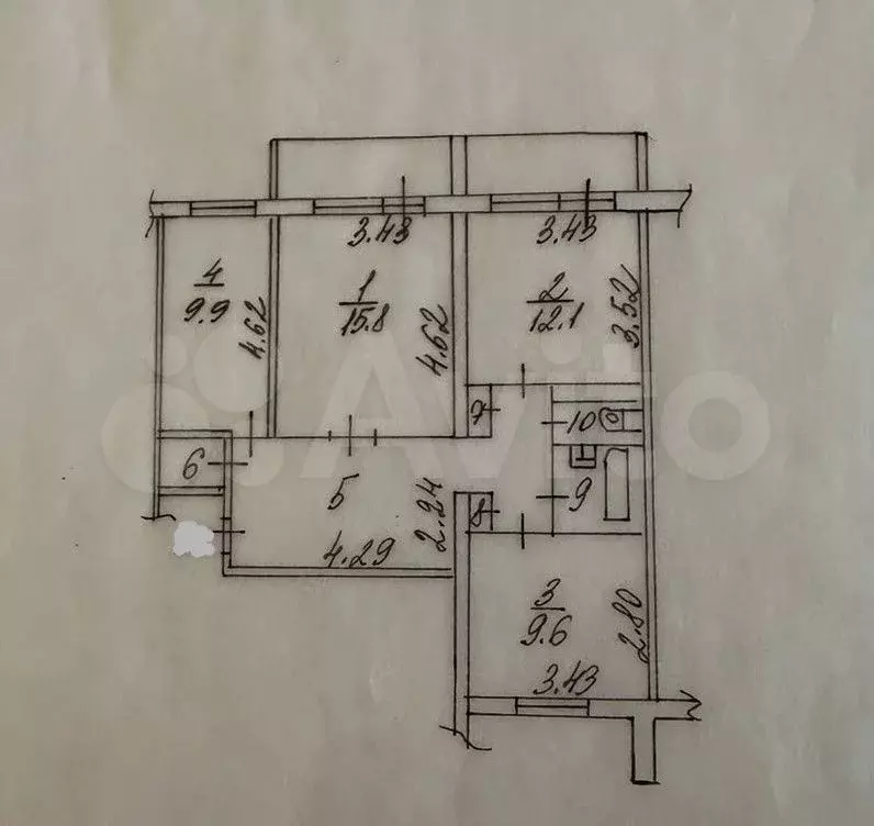 3-к. квартира, 67 м, 4/9 эт. - Фото 0