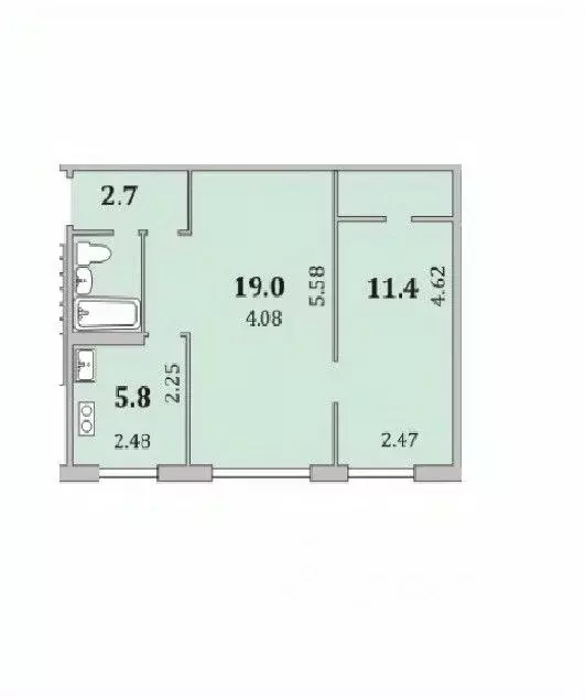 2-к кв. Мурманская область, Мурманск ул. Алексея Хлобыстова, 37 (42.9 ... - Фото 2