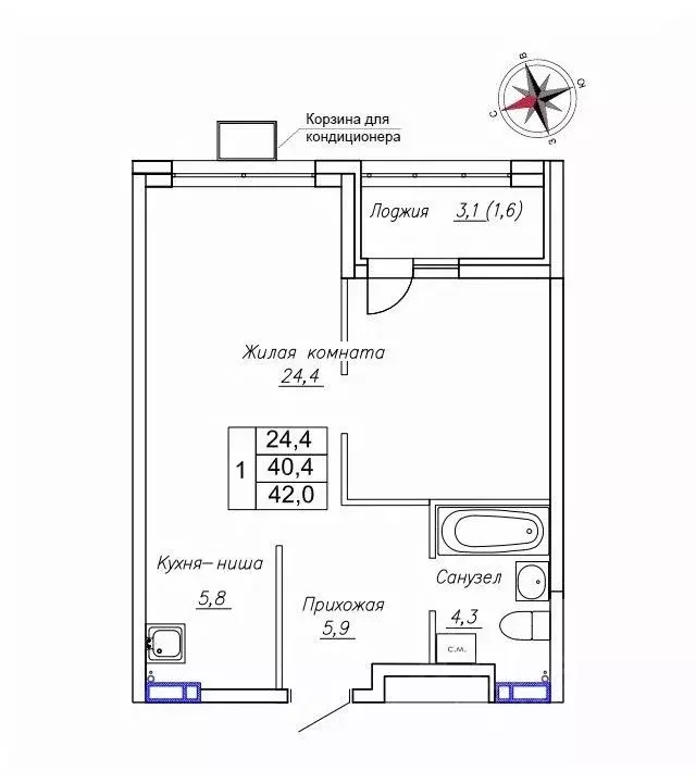 1-к кв. Приморский край, Надеждинский район, пос. Новый ул. Ленина, ... - Фото 1