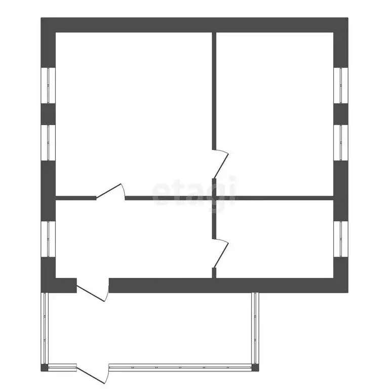 Дом в Наташино, улица Гагарина (49.5 м) - Фото 1