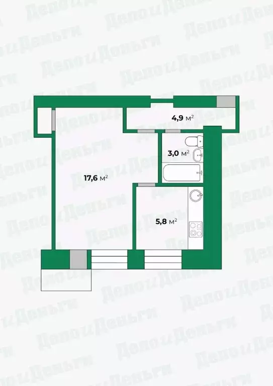 1-к кв. Кировская область, Киров ул. Труда, 74 (32.0 м) - Фото 1