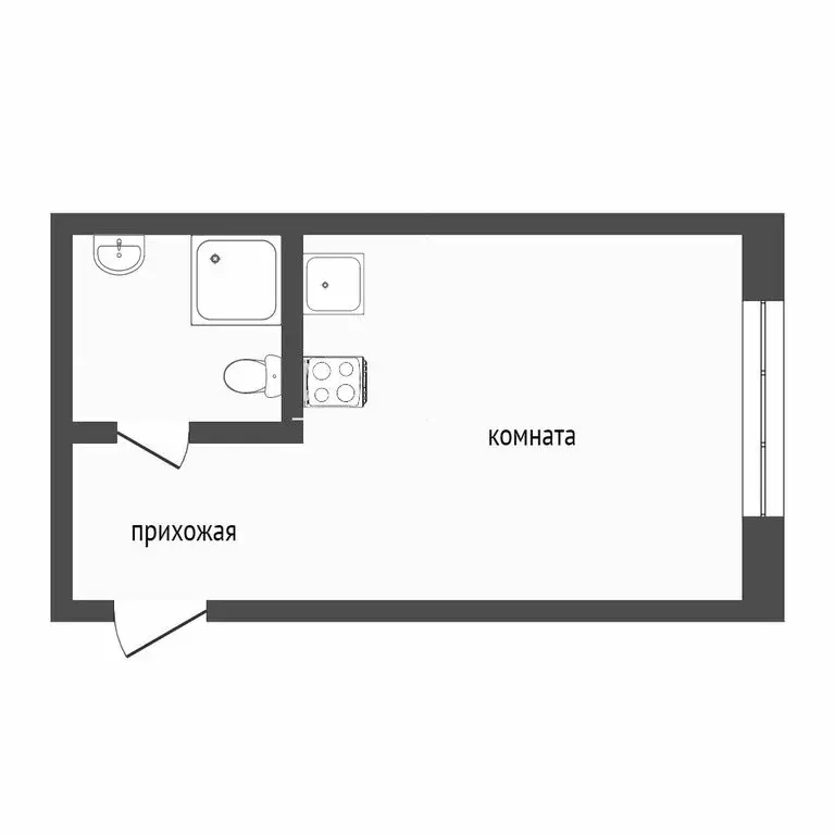 Квартира-студия: Сочи, Альпийская улица, 70 (20.4 м) - Фото 0