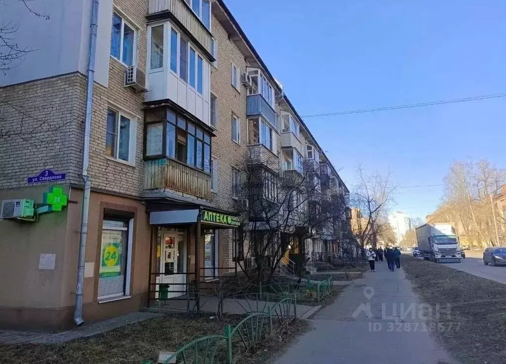 2-к кв. Московская область, Балашиха ул. Свердлова, 3 (44.0 м) - Фото 1